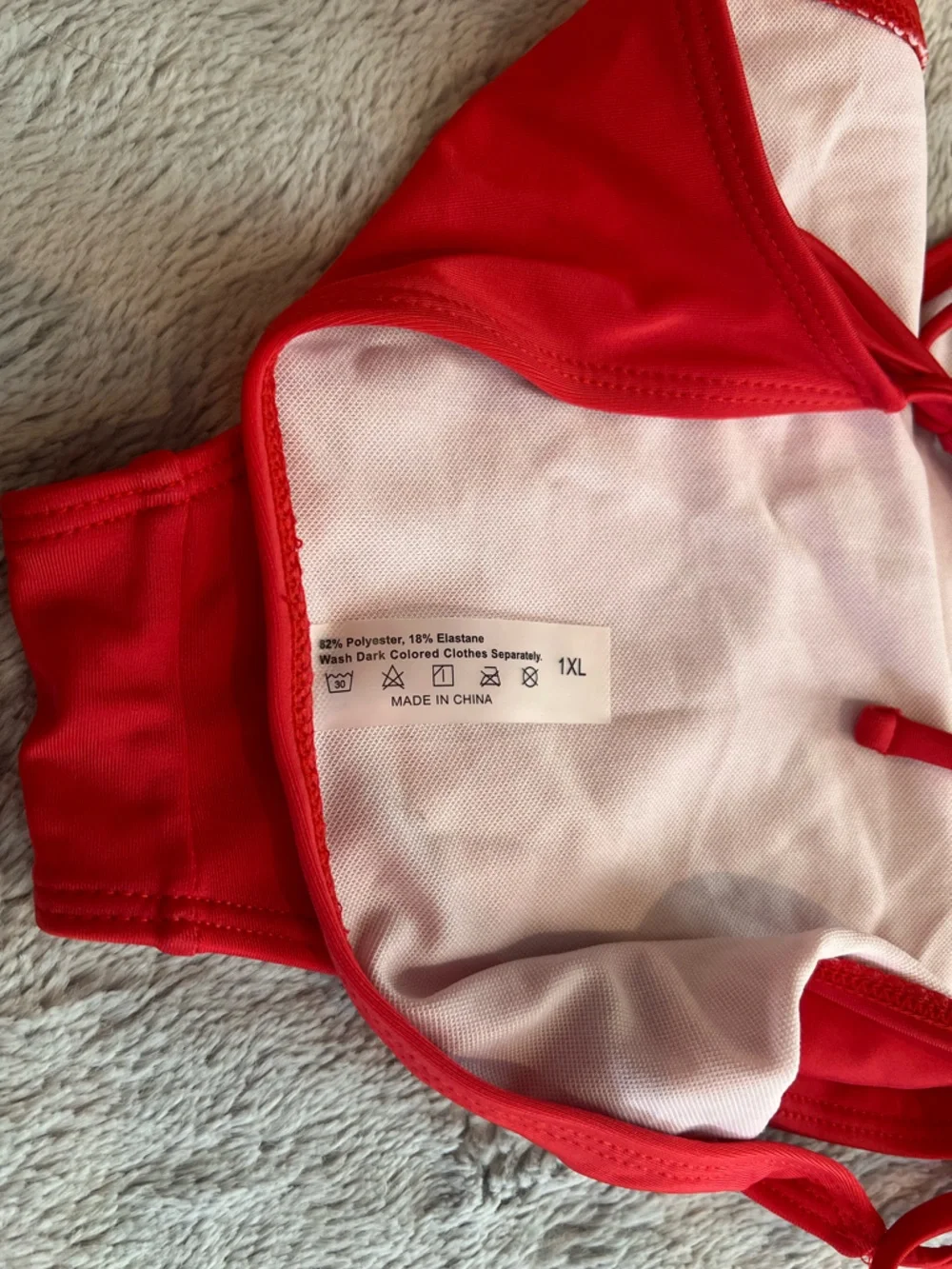 Red Triangle Bikini set - Picture 6 of 6